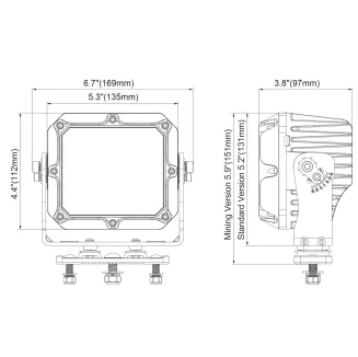 Lampa robocza - Flood 120 Watt - 2