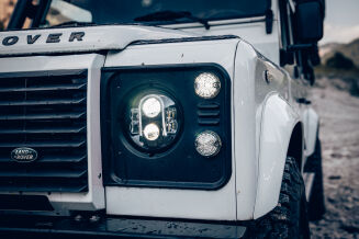 2 szt. HL7-2 7-calowe reflektory główne LED do Mercedes G / Puch, przystosowane do regulacji zasięgu świateł (LWR) - 2