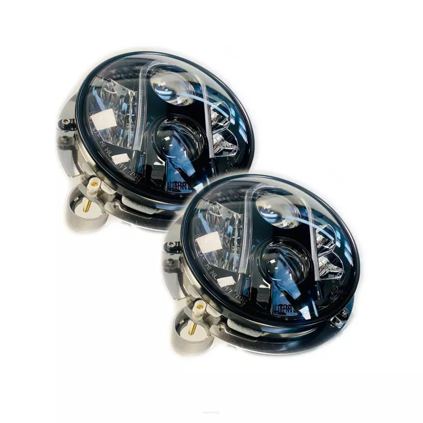 2 szt. HL7-2 7-calowe reflektory główne LED do Mercedes G / Puch, przystosowane do regulacji zasięgu świateł (LWR)