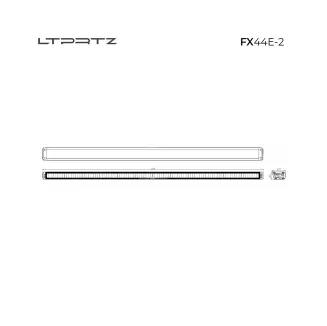 Flat-X 44'' 2-w-1 - podwójna listwa led z homologacją E - 14